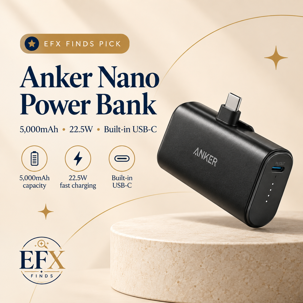 Anker Nano Power Bank with built-in USB-C connector