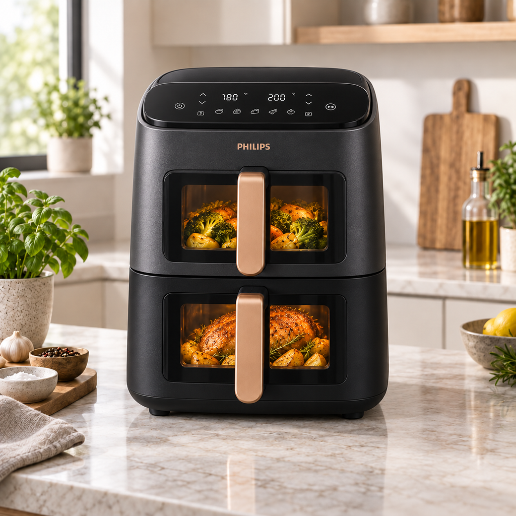 Philips 4000 Series Stacked Dual Basket Airfryer